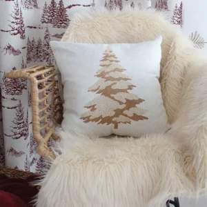 Coussin Sapin, carré déhoussable, 40x40cm - Article en précommande